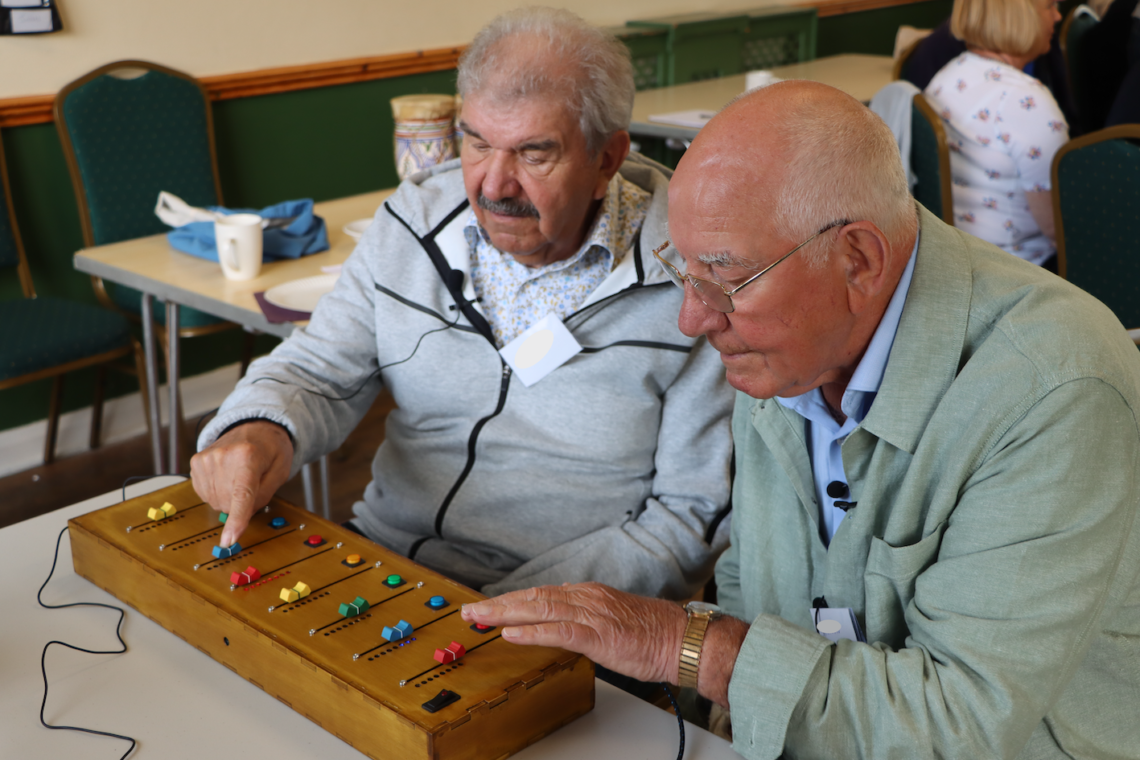 JoJanGles music group at Darnall Well Being in Sheffield ©University of Sheffield Music, Dementia, technology research