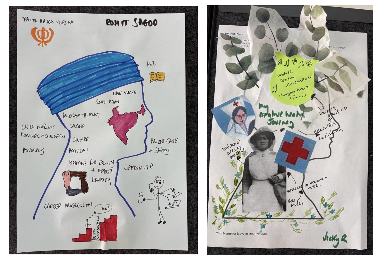 *Artworks created during Nursing Heads Activity