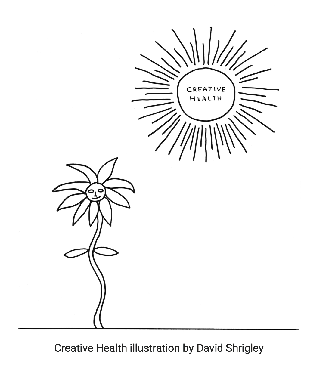 Creative Health illustration by David Shrigley