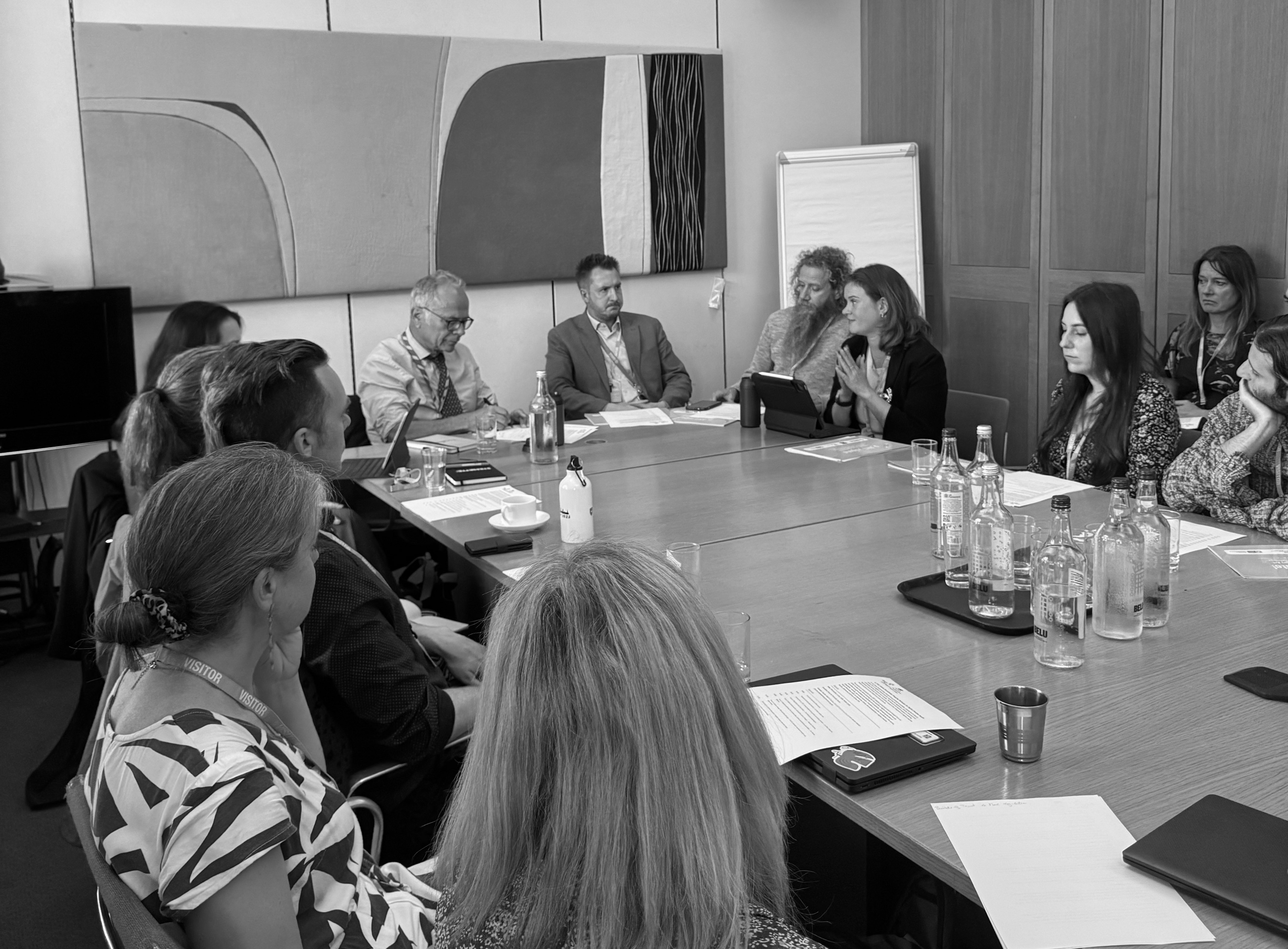 Image of roundtable held by the p_ART_icipate! consortium in collaboration with the All-Party Parliamentary Health Group (APHG)