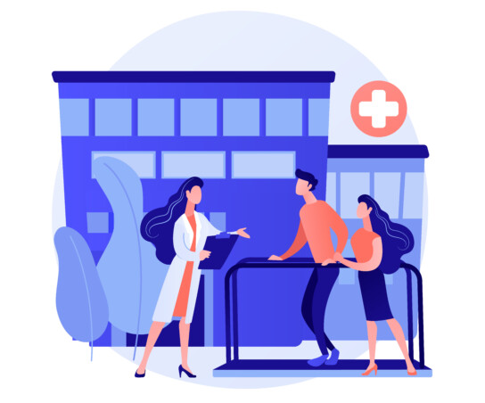 Hospital vector. Image by Freepik