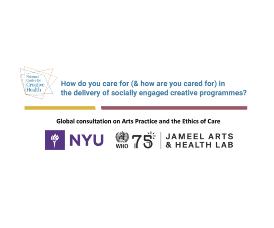 A WHO Resource on Arts Practice and the Ethics of Care