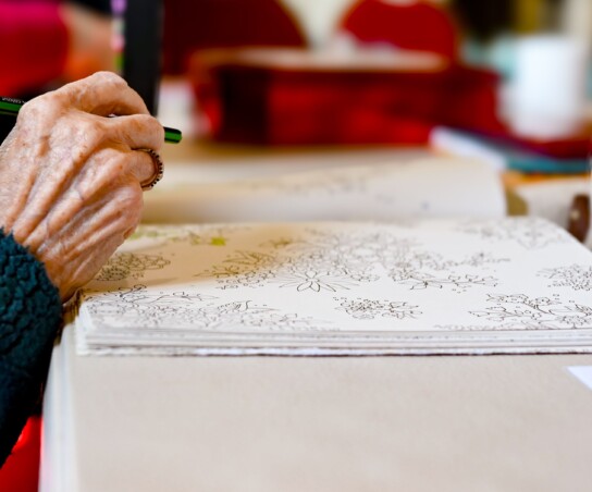 Creative health activity colouring